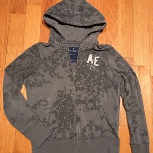 American Eagle Floral Fleece Jacket